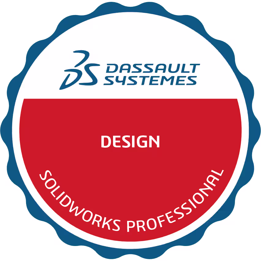 Certified SOLIDWORKS Professional badge